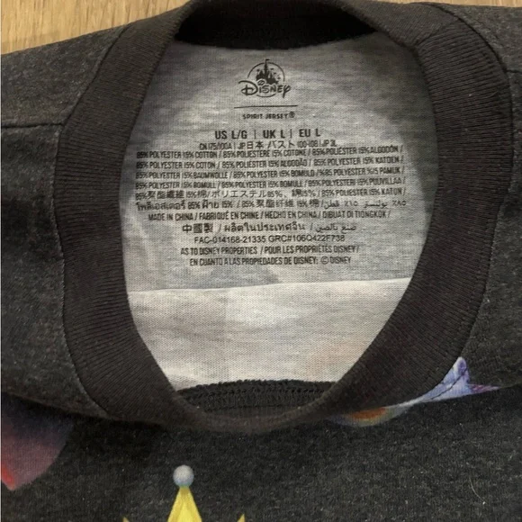 Disney Parks Villains Up To No Good Spirit Jersey Halloween-Large color grey - Picture 3 of 7